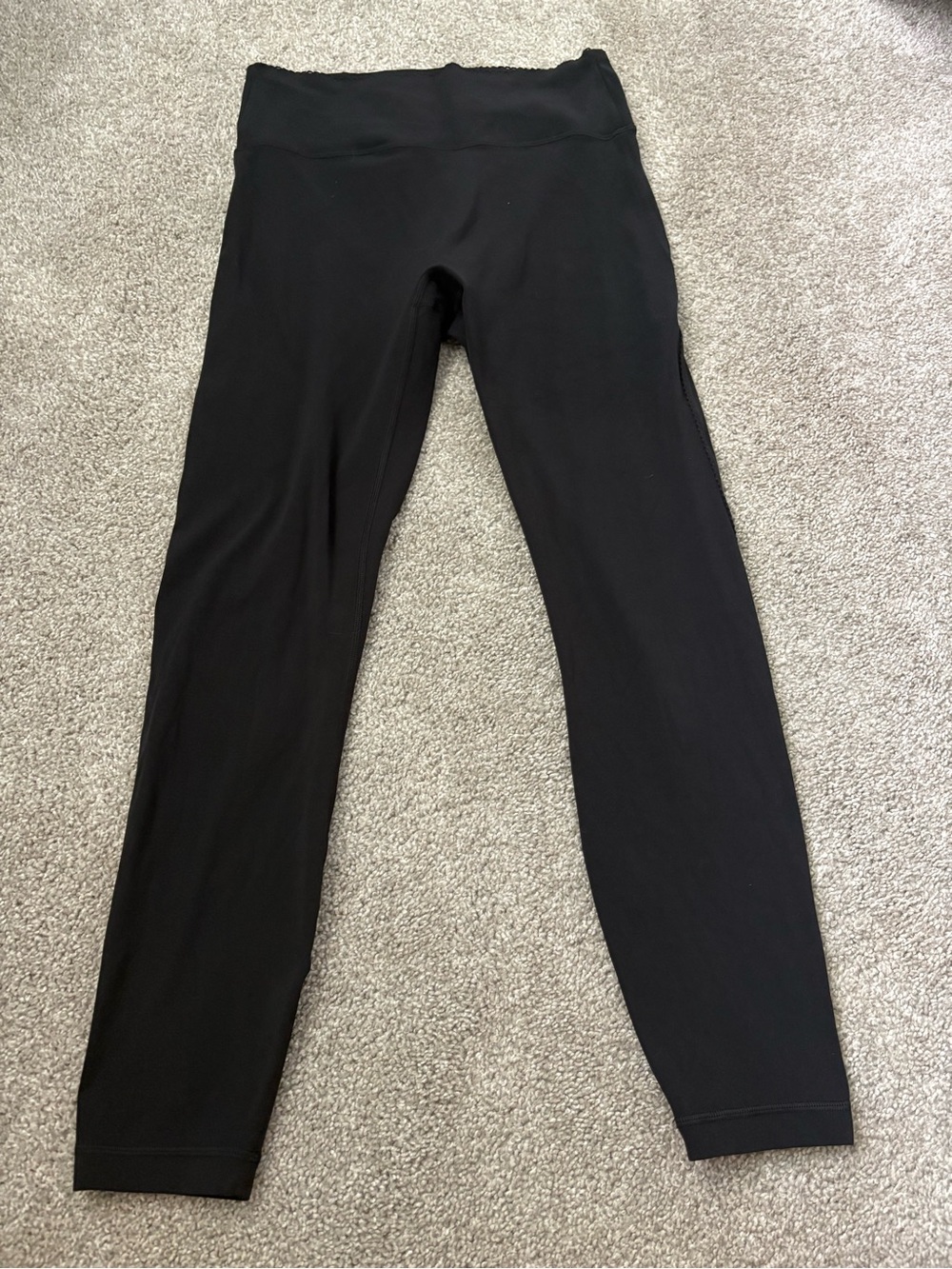Lululemon Women’s Size 8 Align Heart Edition Black Leggings Workout 25 inch